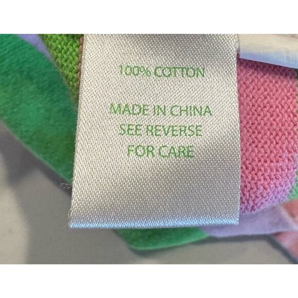 Lilly Pulitzer Girls Striped Cardigan Size 4T Button Front Starfish Pink Green - Picture 5 of 8